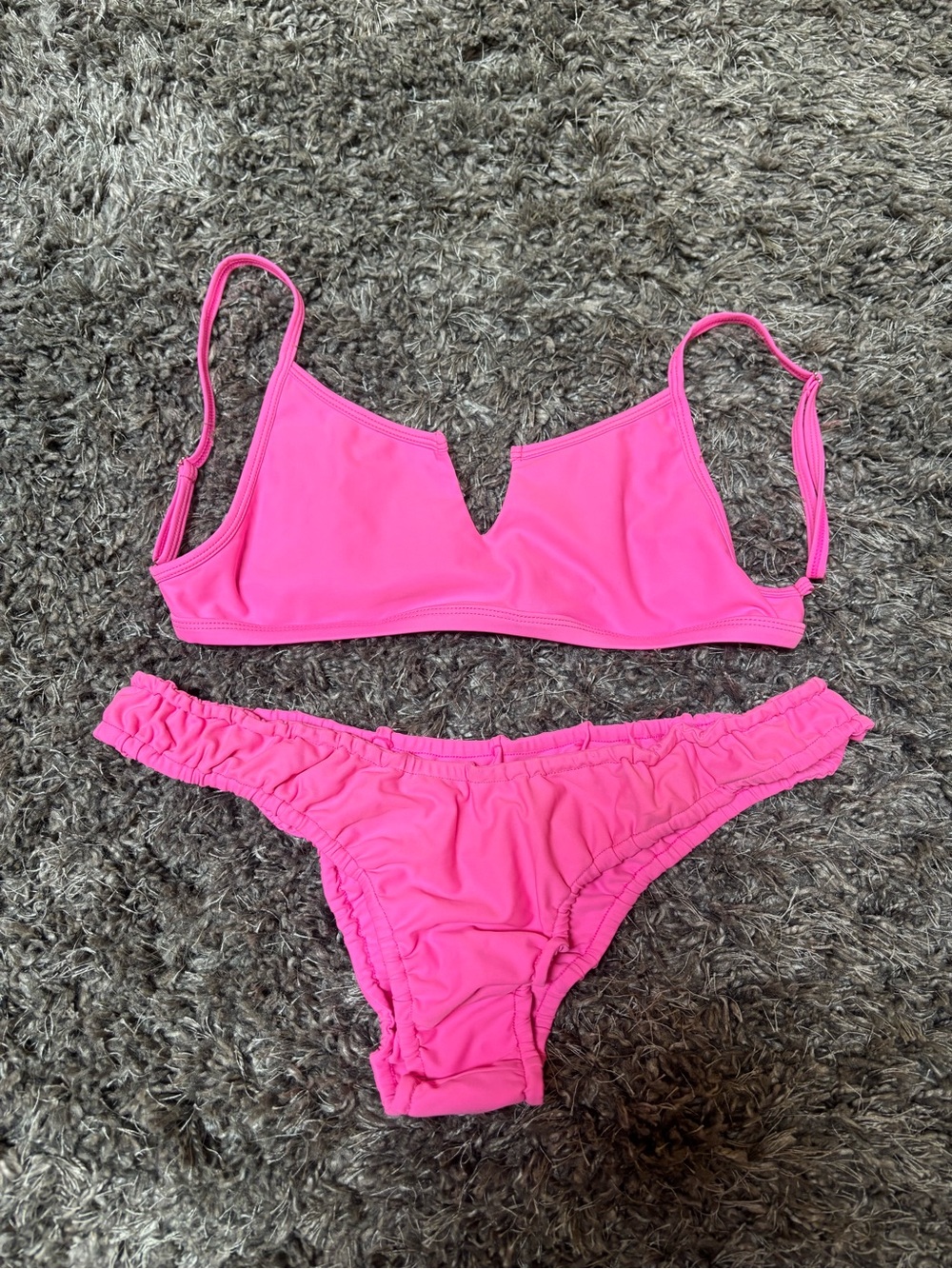 Women’s Pink V-Wire Bikini Set
